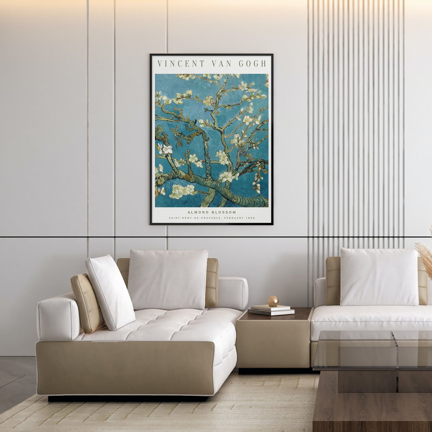 Flex Designs Poster Almond Blossom by Vincent Van Gogh 11 x 17" Home Goods - Artist Artwork  Poster