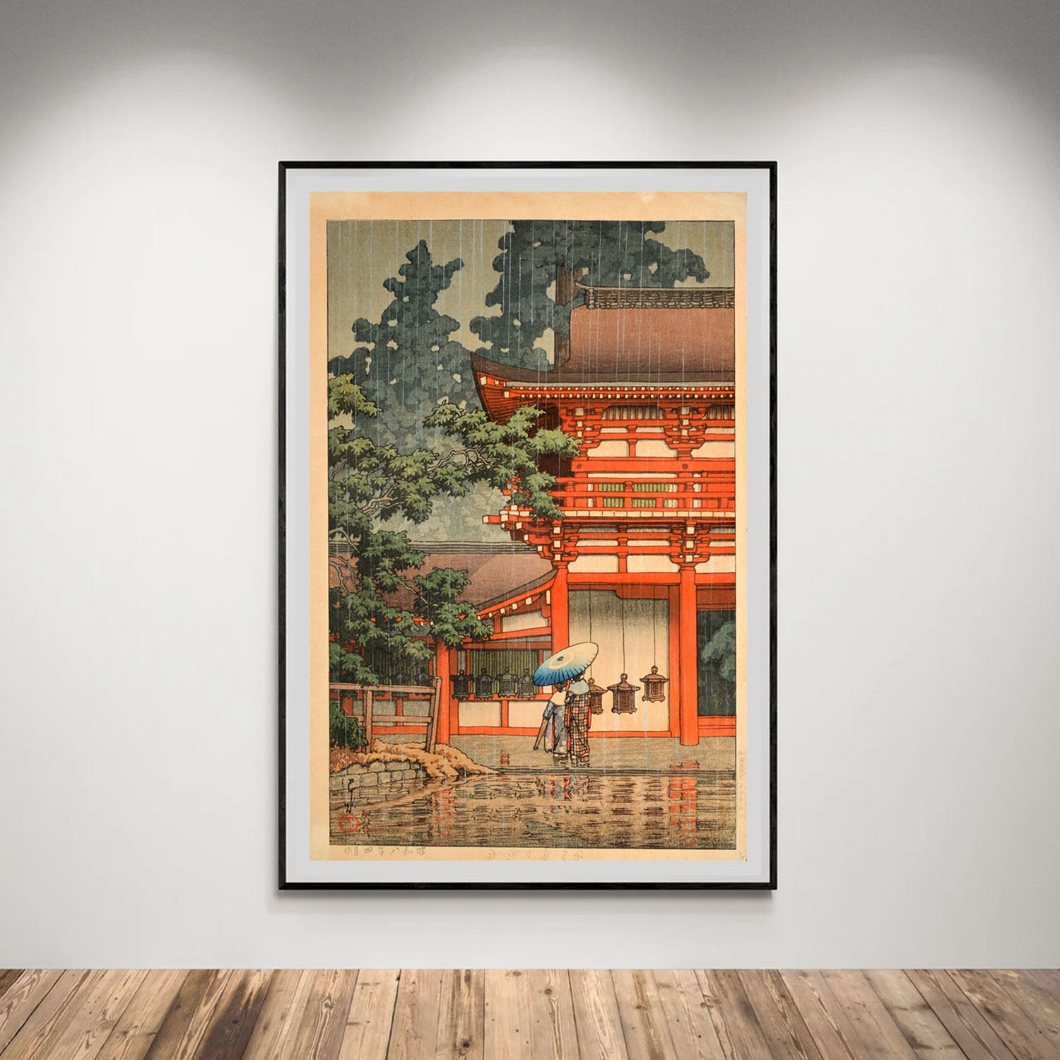 Flex Designs Poster Kasuga Shrine in Nara by Kawase Hasui 5 x 7" Home Goods - Artist Artwork  Poster