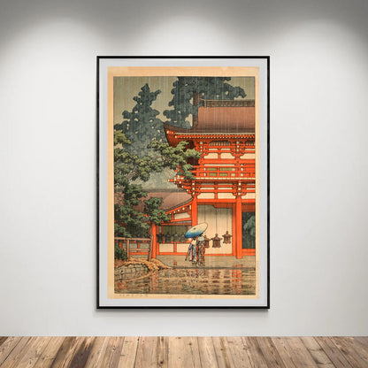 Flex Designs Poster Kasuga Shrine in Nara by Kawase Hasui 5 x 7" Home Goods - Artist Artwork  Poster
