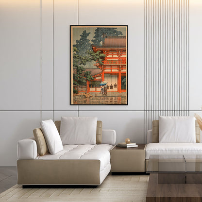 Flex Designs Poster Kasuga Shrine in Nara by Kawase Hasui 11 x 17" Home Goods - Artist Artwork  Poster