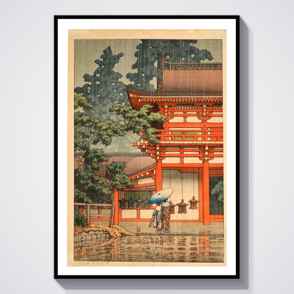 Flex Designs Poster Kasuga Shrine in Nara by Kawase Hasui 5 x 7" Home Goods - Artist Artwork  Poster