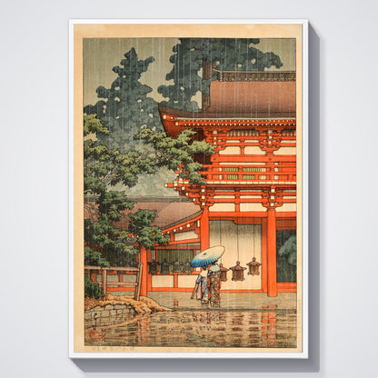 Flex Designs Poster Kasuga Shrine in Nara by Kawase Hasui 11 x 17" Home Goods - Artist Artwork  Poster