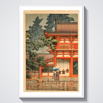 Flex Designs Poster Kasuga Shrine in Nara by Kawase Hasui 5 x 7" Home Goods - Artist Artwork  Poster