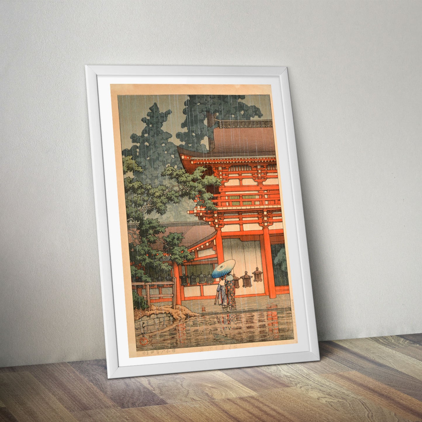 Flex Designs Poster Kasuga Shrine in Nara by Kawase Hasui 5 x 7" Home Goods - Artist Artwork  Poster