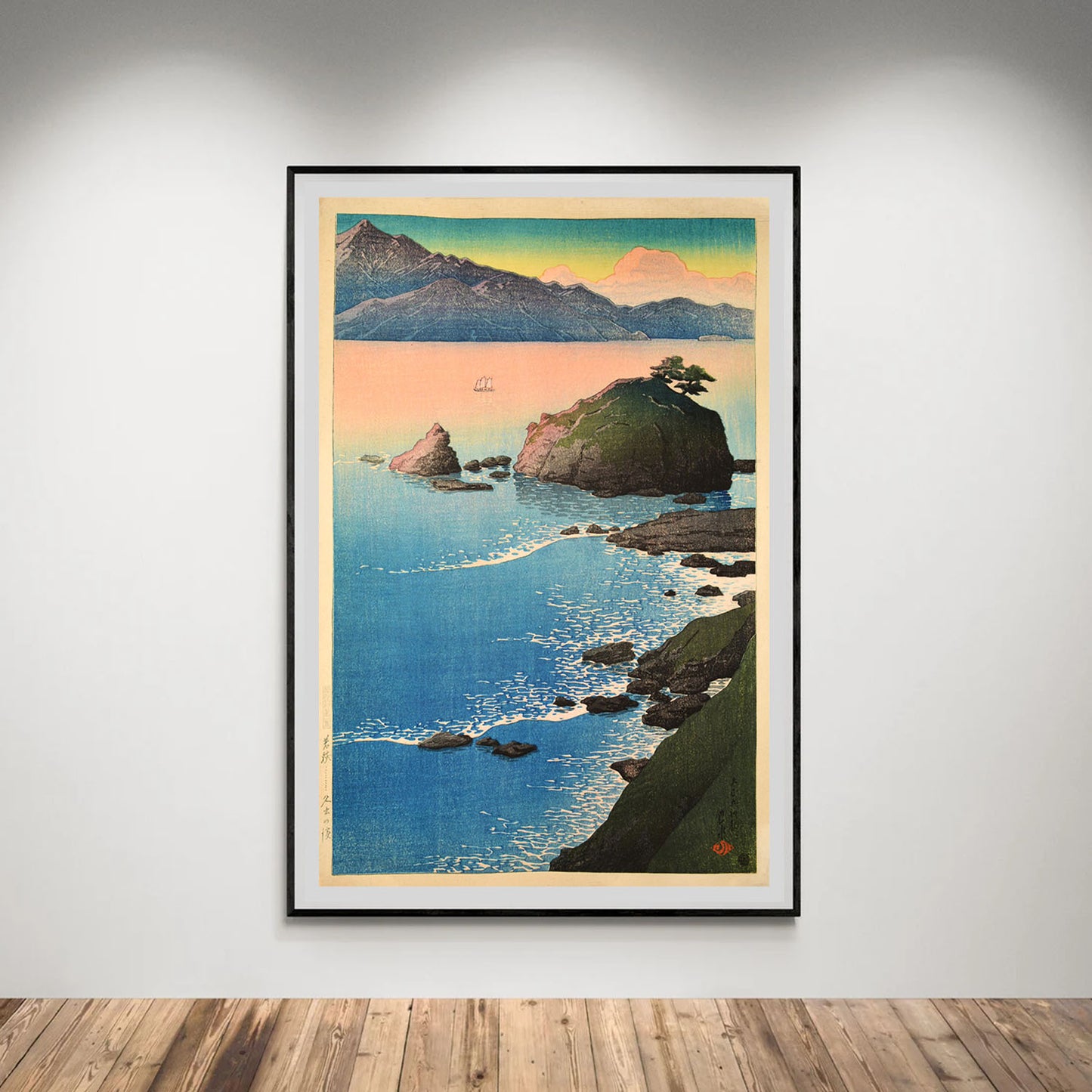 Flex Designs Poster Kude Beach in Wakasa by Kawase Hasui 5 x 7" Home Goods - Artist Artwork  Poster