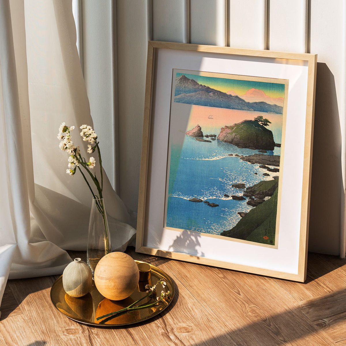 Flex Designs Poster Kude Beach in Wakasa by Kawase Hasui 5 x 7" Home Goods - Artist Artwork  Poster