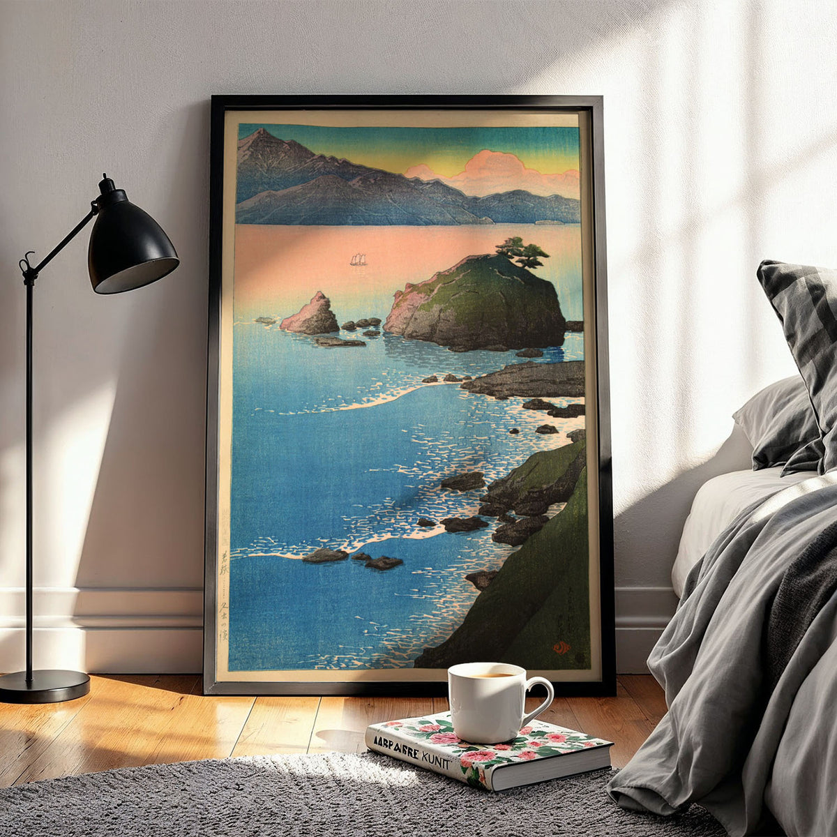 Flex Designs Poster Kude Beach in Wakasa by Kawase Hasui 11 x 17" Home Goods - Artist Artwork  Poster
