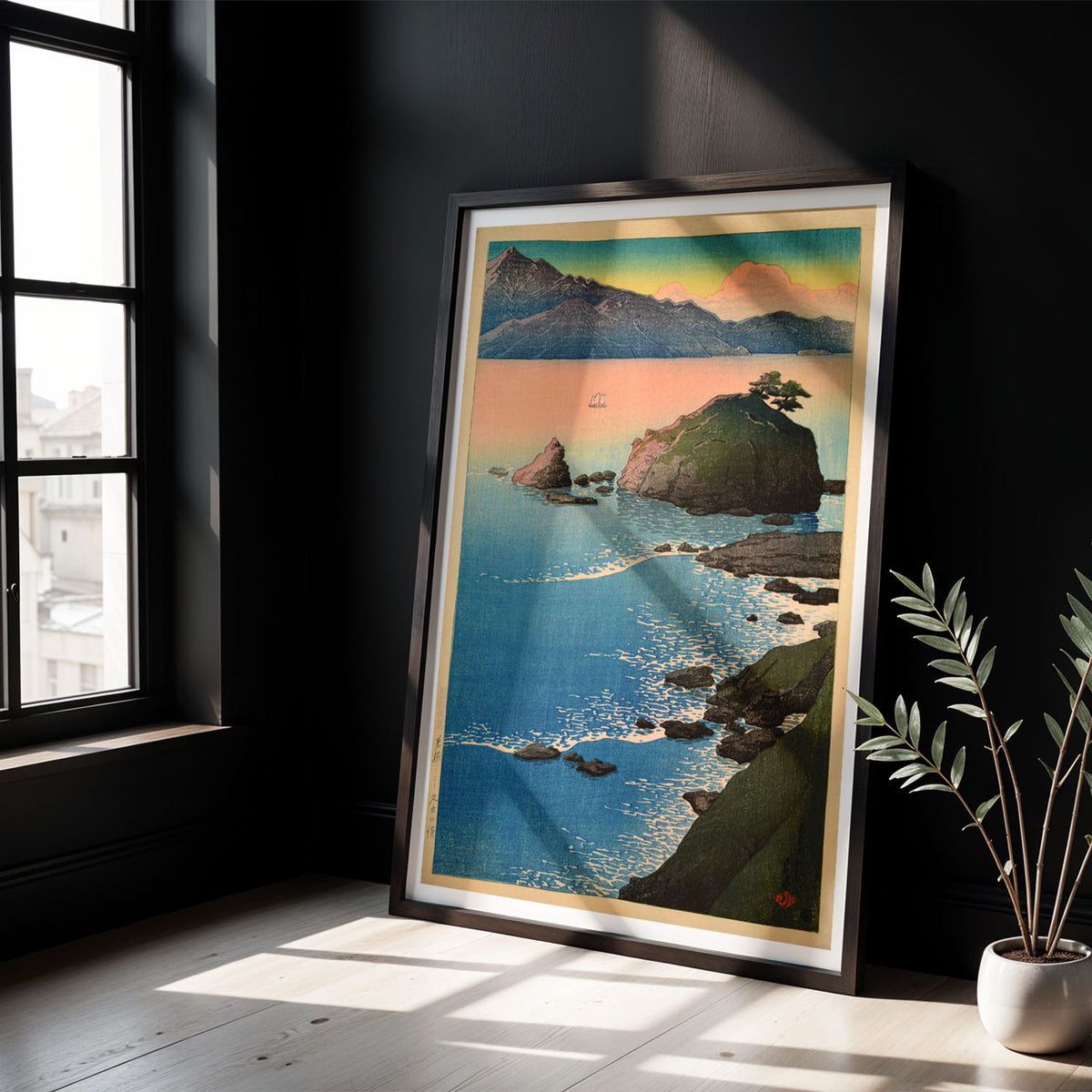 Flex Designs Poster Kude Beach in Wakasa by Kawase Hasui 5 x 7" Home Goods - Artist Artwork  Poster