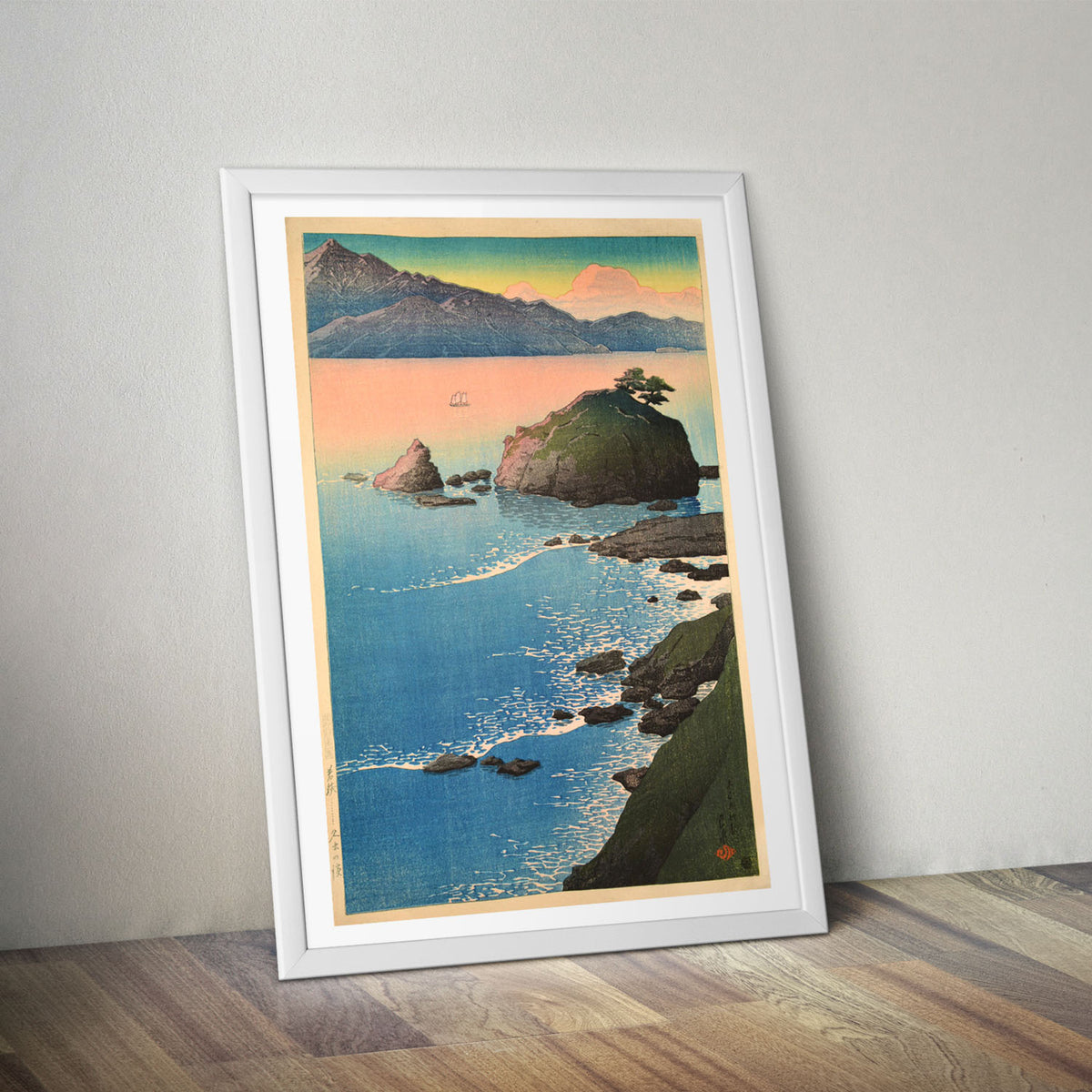 Flex Designs Poster Kude Beach in Wakasa by Kawase Hasui 5 x 7" Home Goods - Artist Artwork  Poster