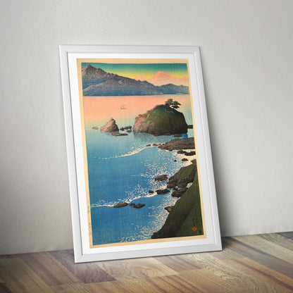 Flex Designs Poster Kude Beach in Wakasa by Kawase Hasui 5 x 7" Home Goods - Artist Artwork  Poster