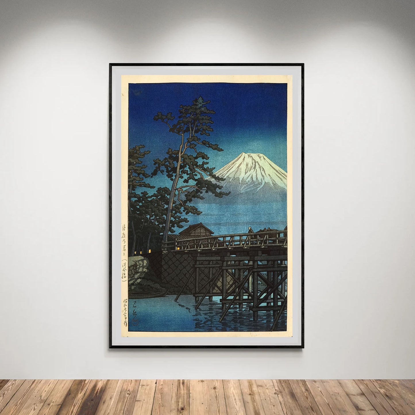 Flex Designs Poster Mt Fuji Moonlight by Kawase Hasui 5 x 7" Home Goods - Artist Artwork  Poster