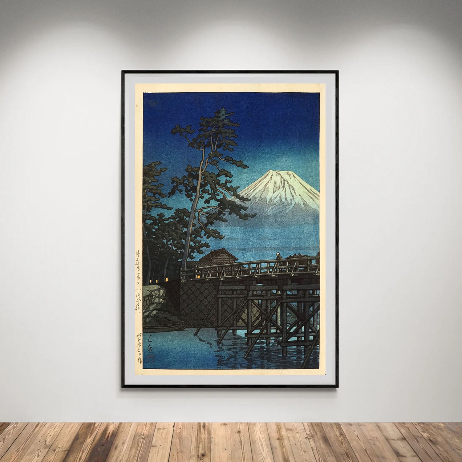 Flex Designs Poster Mt Fuji Moonlight by Kawase Hasui 5 x 7" Home Goods - Artist Artwork  Poster