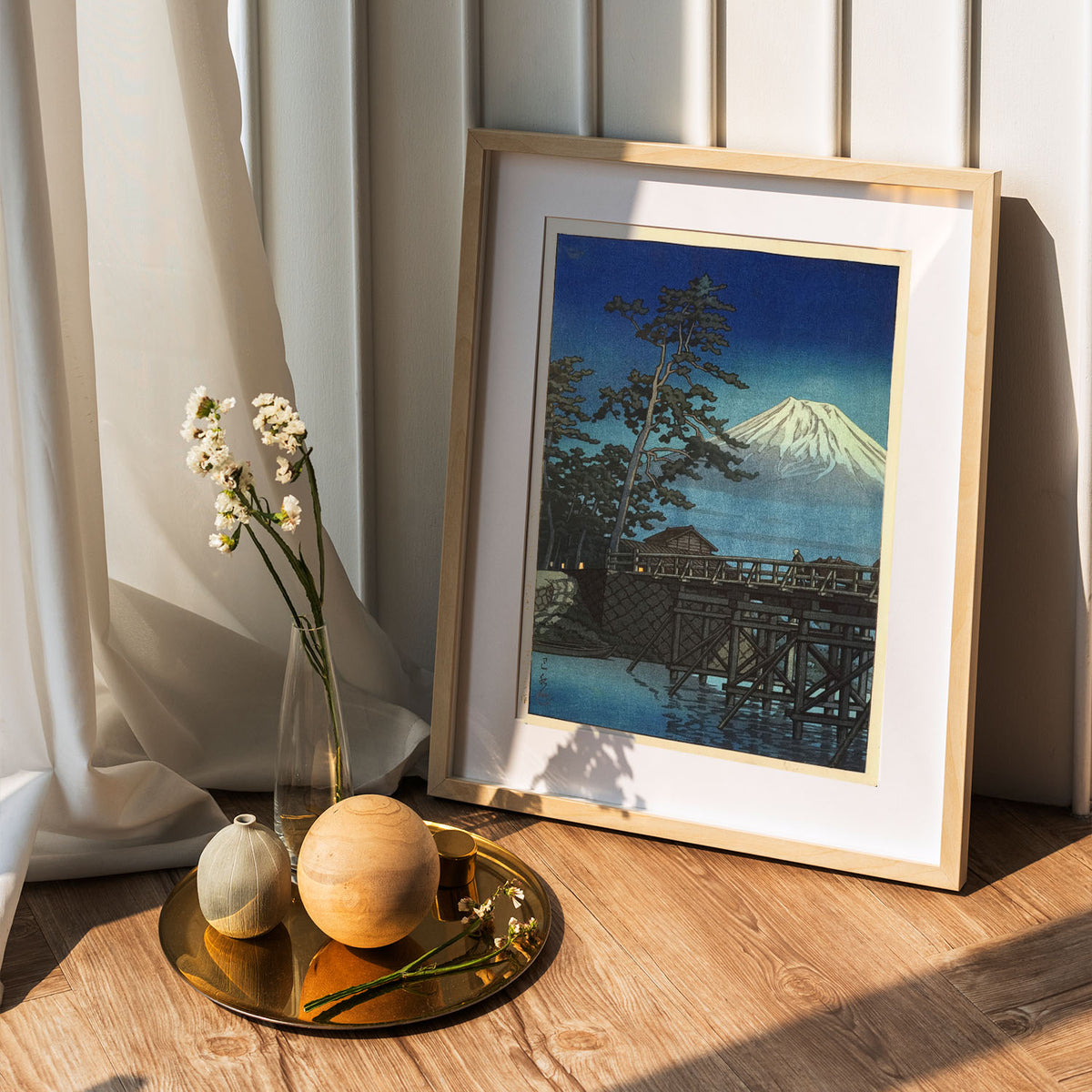 Flex Designs Poster Mt Fuji Moonlight by Kawase Hasui 5 x 7" Home Goods - Artist Artwork  Poster