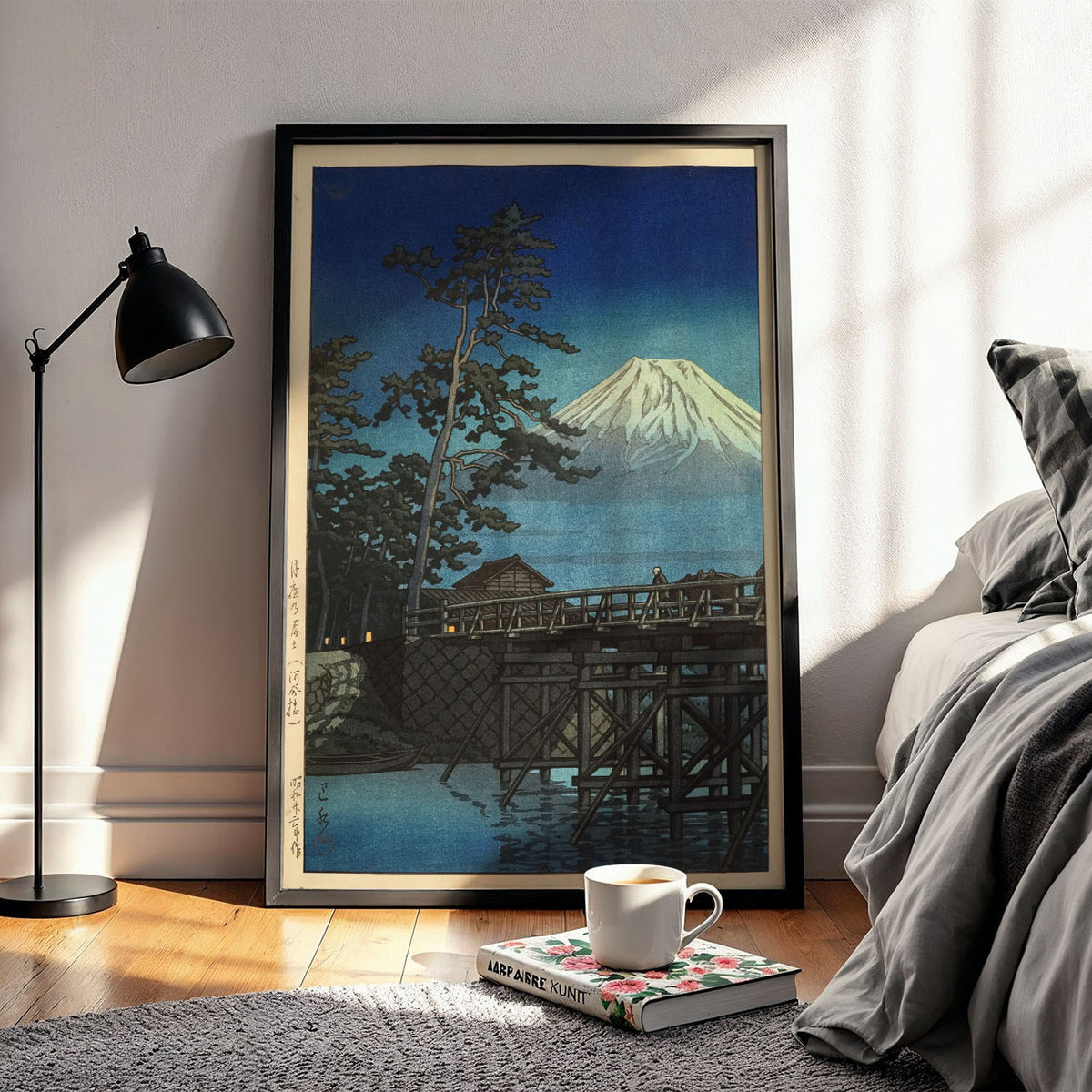 Flex Designs Poster Mt Fuji Moonlight by Kawase Hasui 11 x 17" Home Goods - Artist Artwork  Poster
