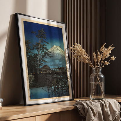 Flex Designs Poster Mt Fuji Moonlight by Kawase Hasui 11 x 17" Home Goods - Artist Artwork  Poster