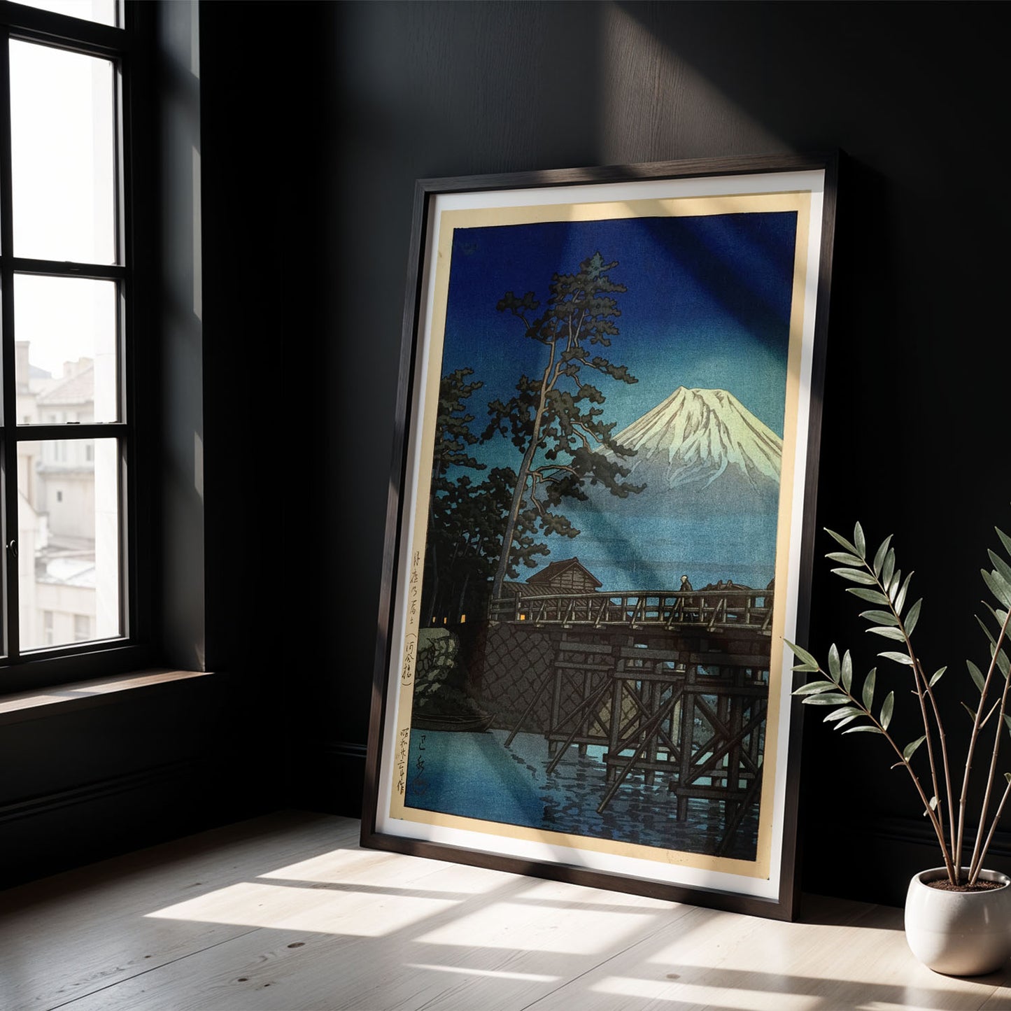Flex Designs Poster Mt Fuji Moonlight by Kawase Hasui 5 x 7" Home Goods - Artist Artwork  Poster