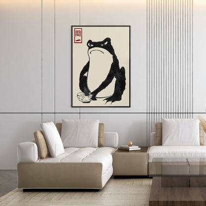 Flex Designs Poster Matsumoto Hoji's Frog Grumpy 11 x 17" Home Goods - Artist Artwork  Poster