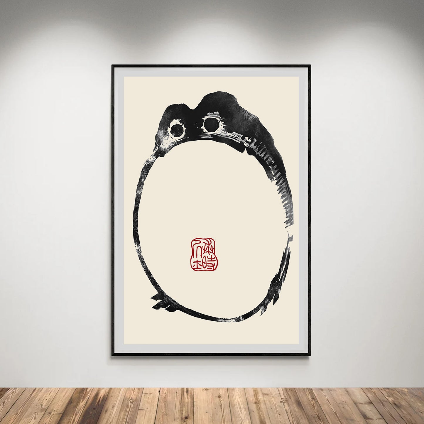Flex Designs Poster Matsumoto Hoji's Frog Round 5 x 7" Home Goods - Artist Artwork  Poster