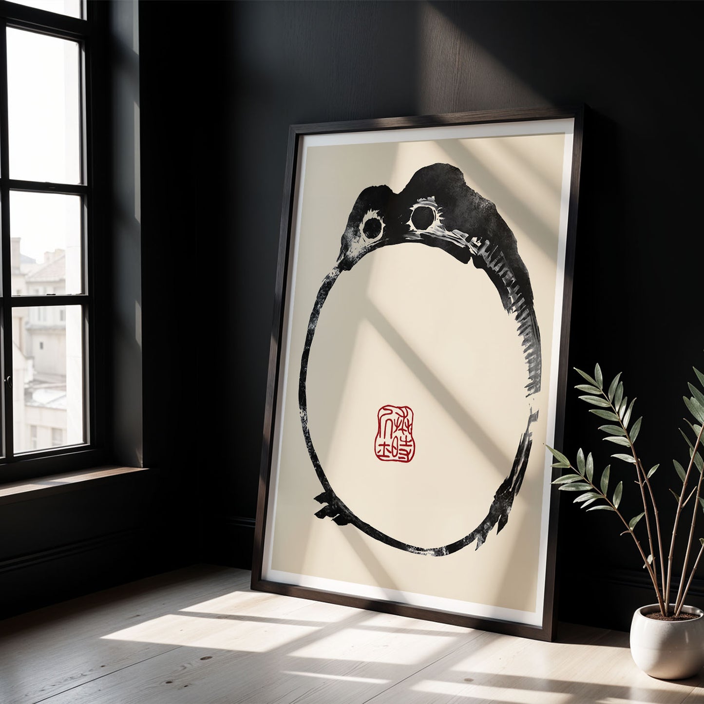 Flex Designs Poster Matsumoto Hoji's Frog Round 5 x 7" Home Goods - Artist Artwork  Poster