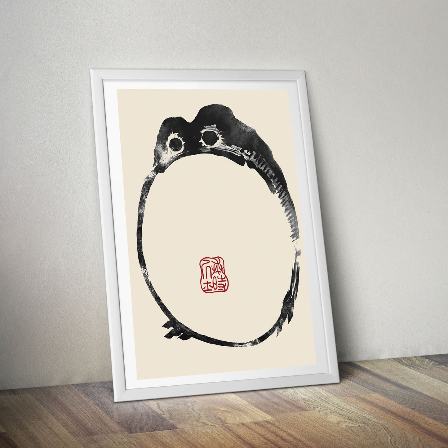 Flex Designs Poster Matsumoto Hoji's Frog Round 5 x 7" Home Goods - Artist Artwork  Poster