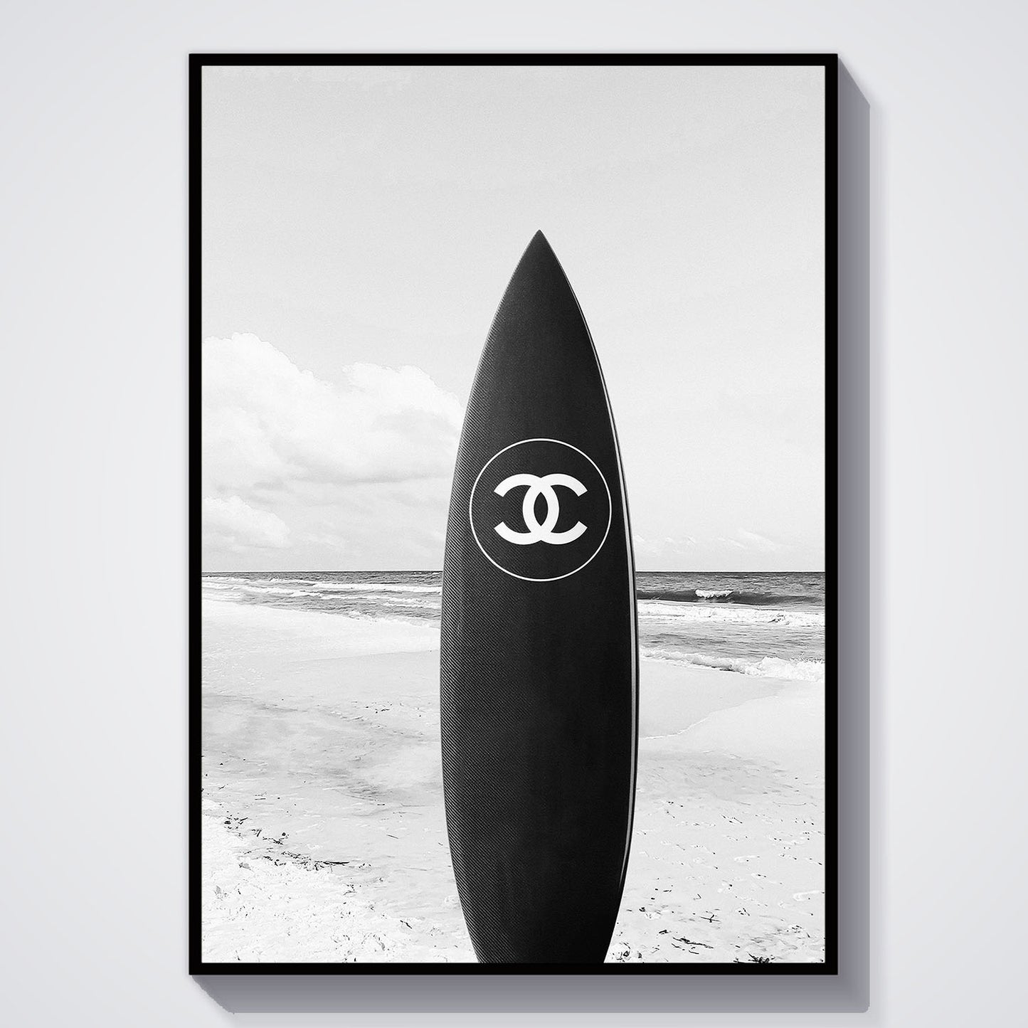 Flex Designs Poster Chanel Surfboard 11 x 17" Home Goods - Designer  Poster