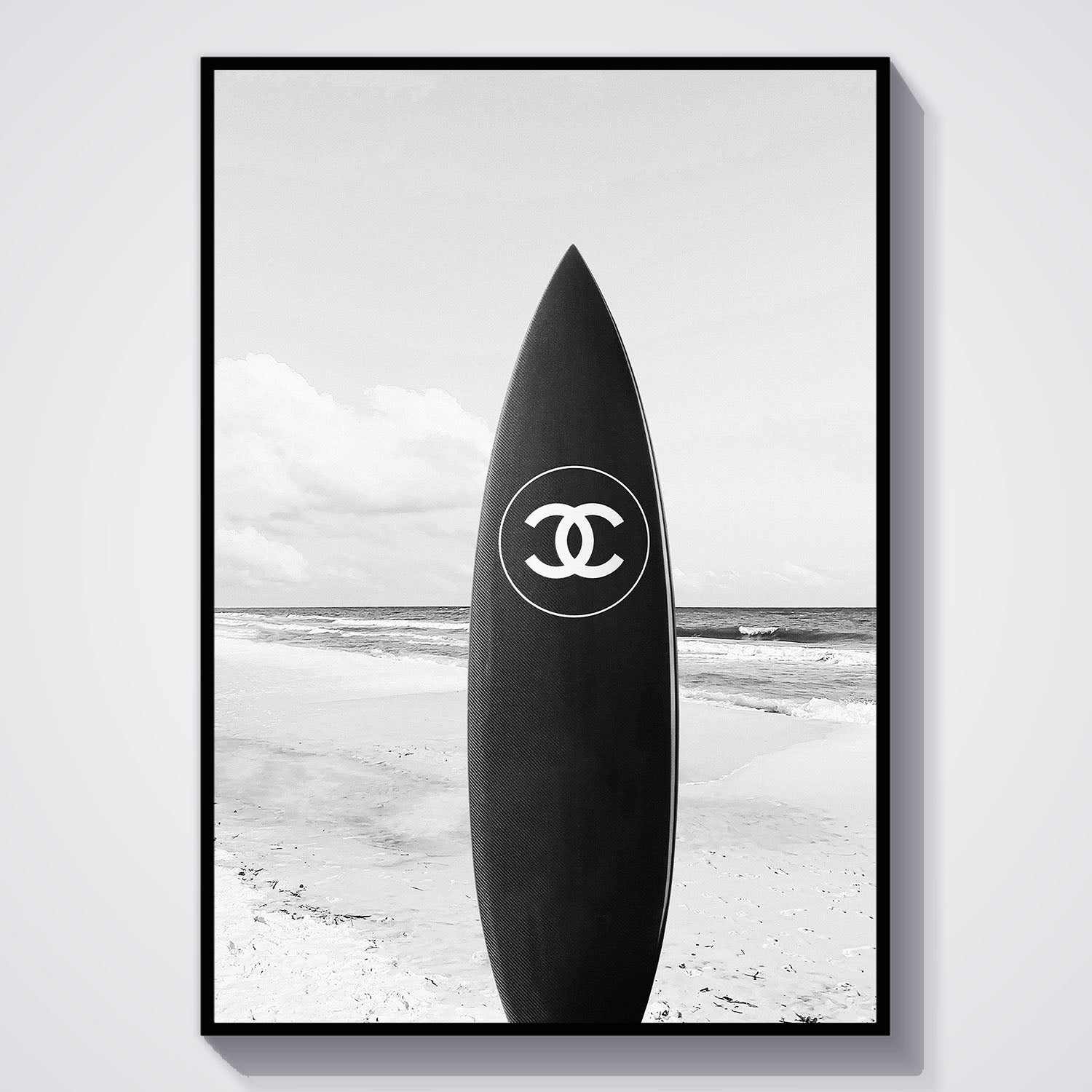 Flex Designs Poster Chanel Surfboard 11 x 17" Home Goods - Designer  Poster