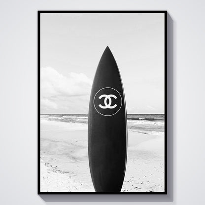 Flex Designs Poster Chanel Surfboard 11 x 17" Home Goods - Designer  Poster