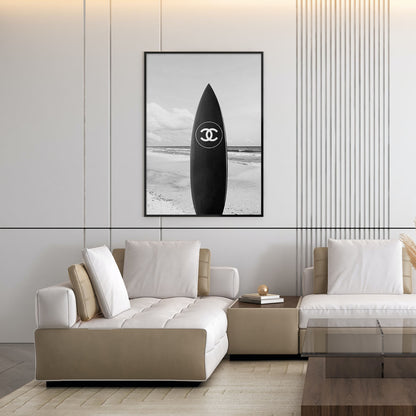 Flex Designs Poster Chanel Surfboard 11 x 17" Home Goods - Designer  Poster