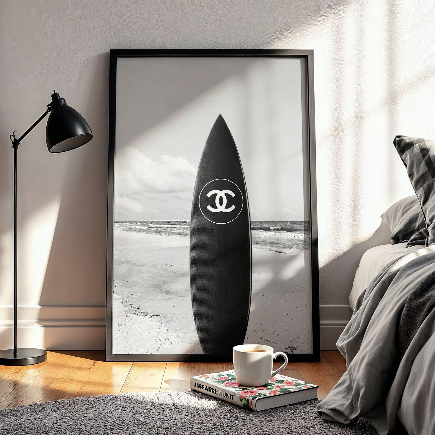 Flex Designs Poster Chanel Surfboard 11 x 17" Home Goods - Designer  Poster