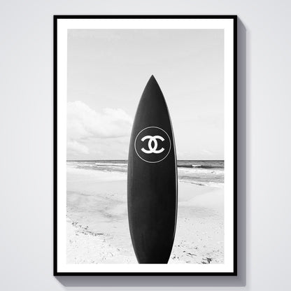Flex Designs Poster Chanel Surfboard 5 x 7" Home Goods - Designer  Poster