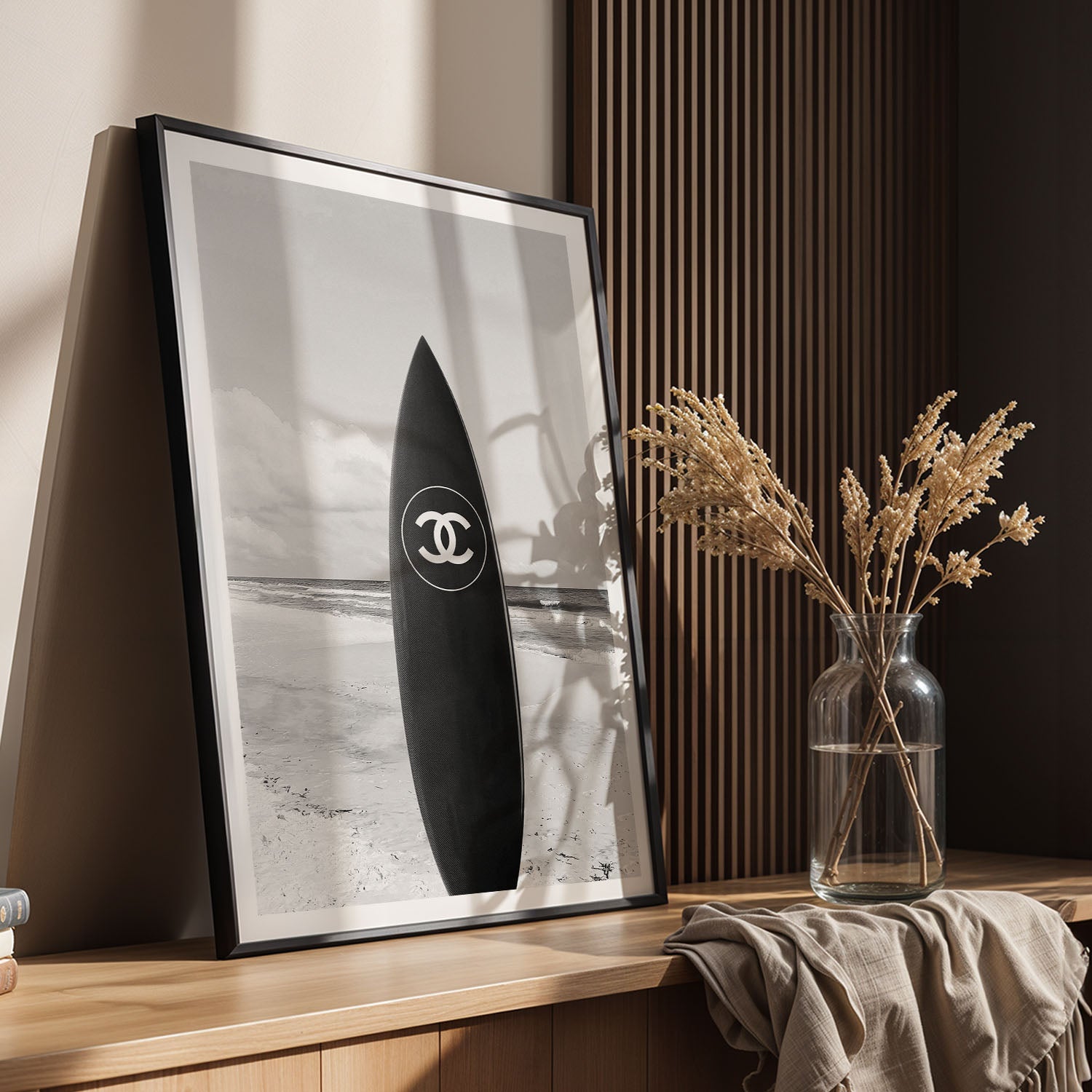 Flex Designs Poster Chanel Surfboard 11 x 17" Home Goods - Designer  Poster