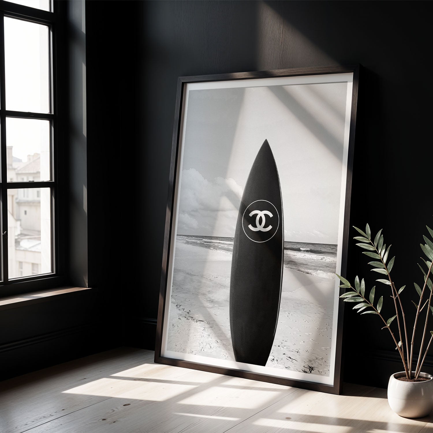 Flex Designs Poster Chanel Surfboard 5 x 7" Home Goods - Designer  Poster
