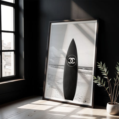 Flex Designs Poster Chanel Surfboard 5 x 7" Home Goods - Designer  Poster