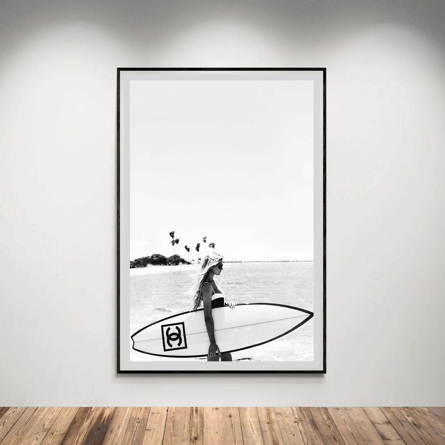 Flex Designs Poster Chanel Surfer White 5 x 7" Home Goods - Designer  Poster