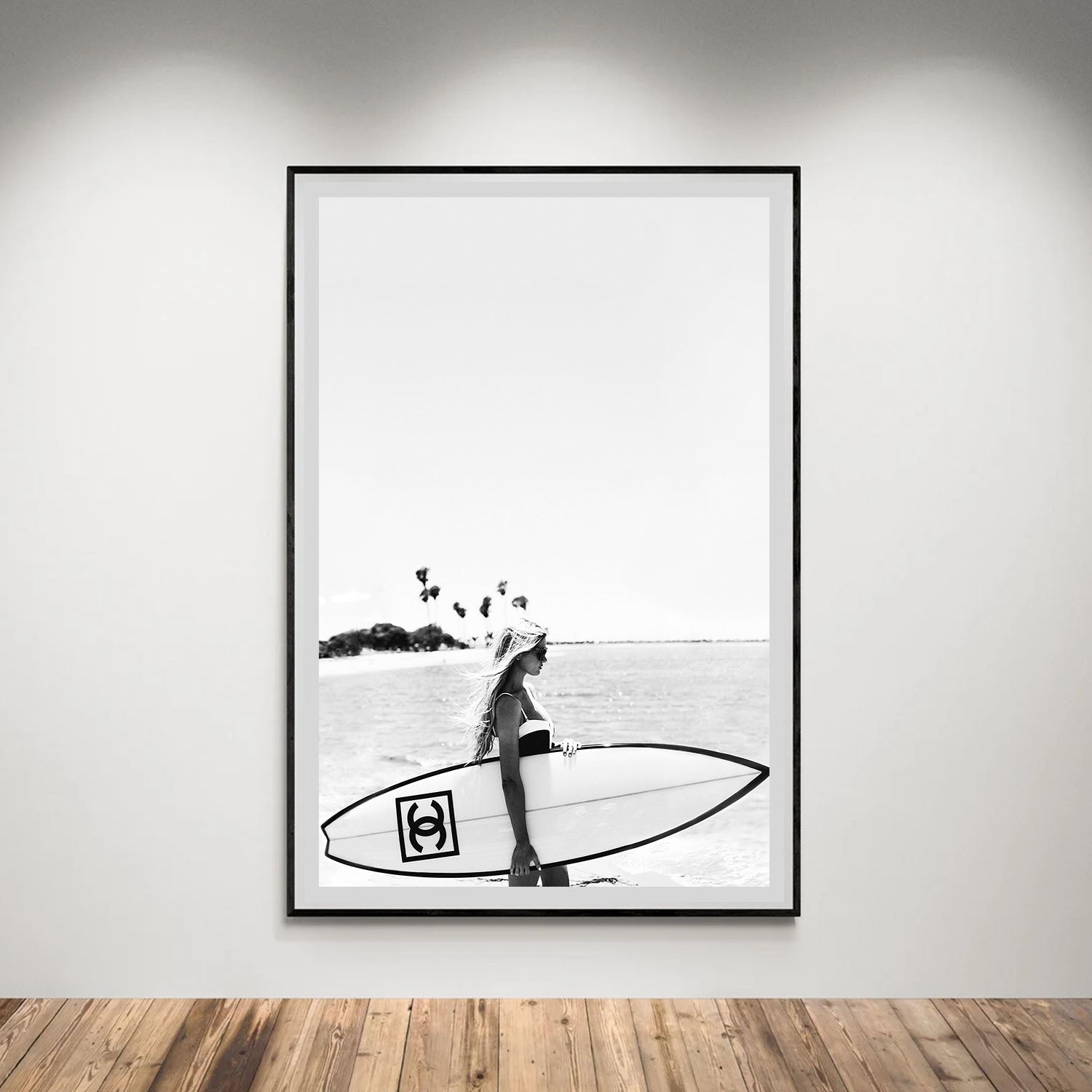 Flex Designs Poster Chanel Surfer White 5 x 7" Home Goods - Designer  Poster