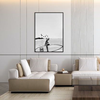 Flex Designs Poster Chanel Surfer White 11 x 17" Home Goods - Designer  Poster