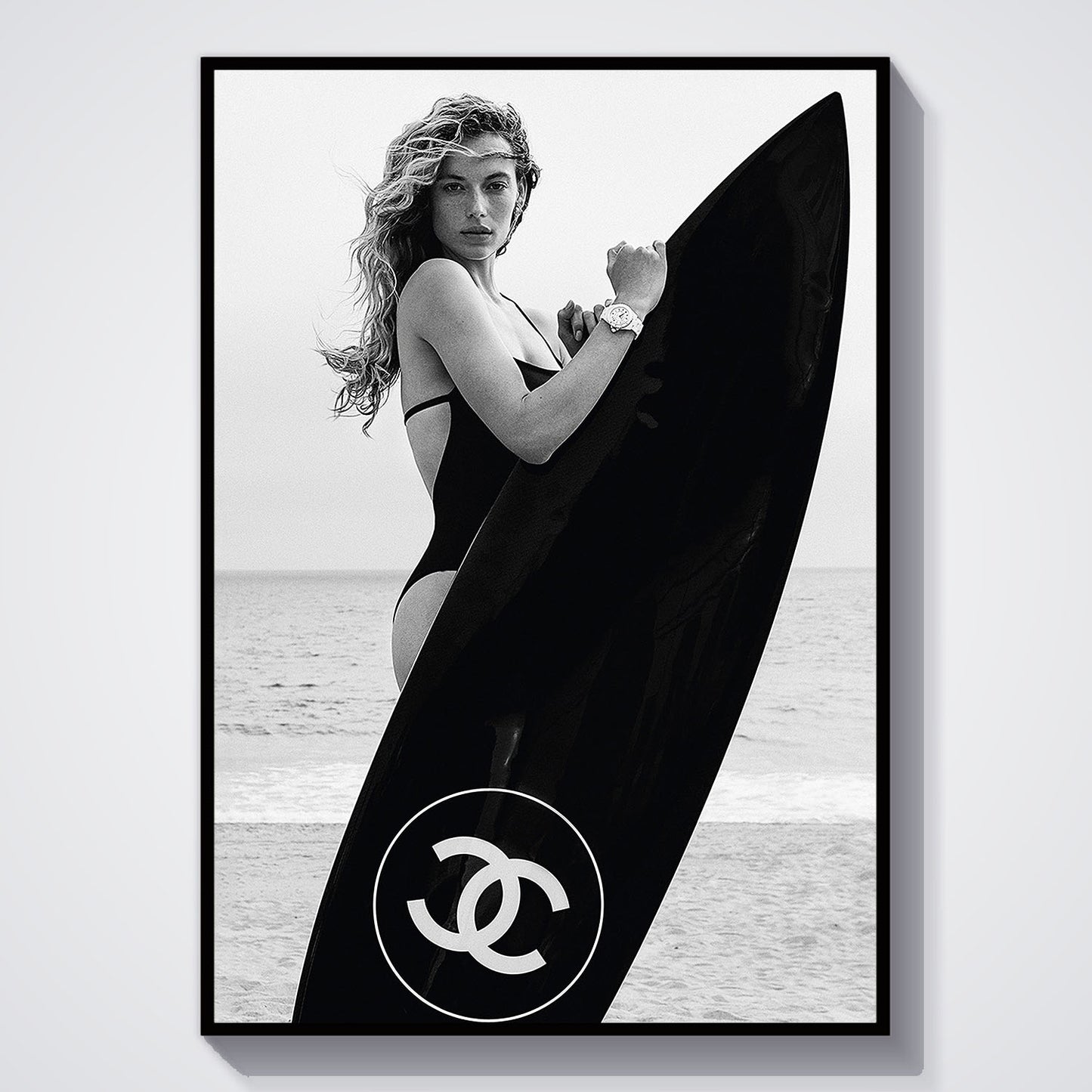 Flex Designs Poster Chanel Surfer 11 x 17" Home Goods - Designer  Poster