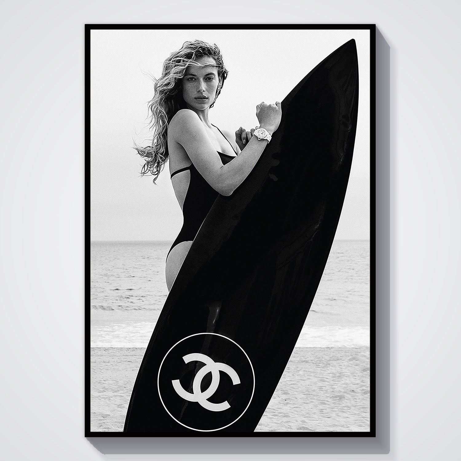 Flex Designs Poster Chanel Surfer 11 x 17" Home Goods - Designer  Poster