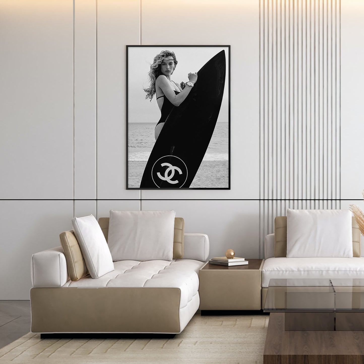 Flex Designs Poster Chanel Surfer 11 x 17" Home Goods - Designer  Poster