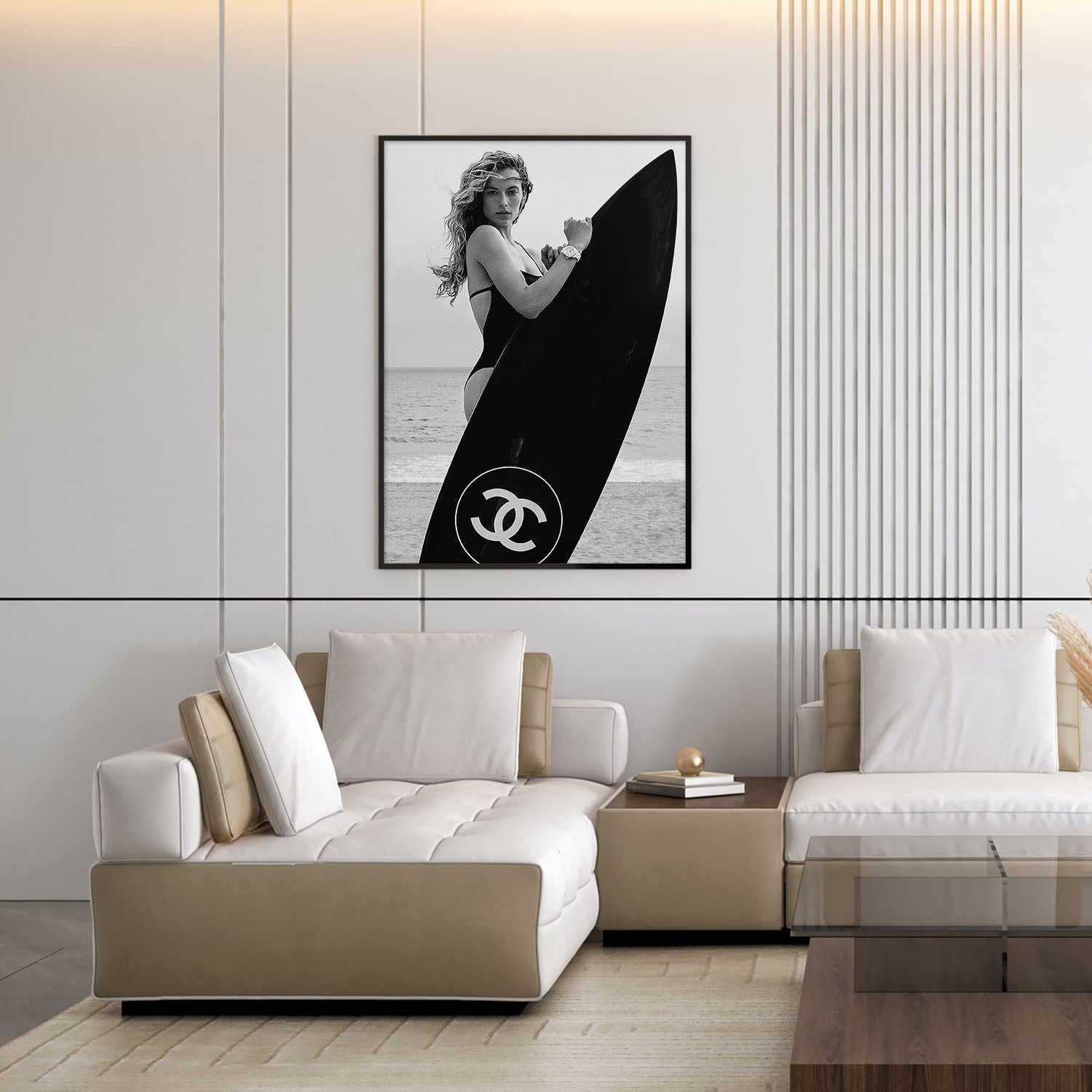 Flex Designs Poster Chanel Surfer 11 x 17" Home Goods - Designer  Poster