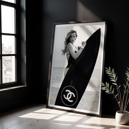 Flex Designs Poster Chanel Surfer 5 x 7" Home Goods - Designer  Poster