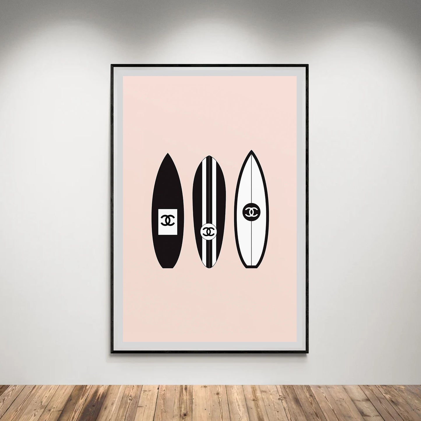 Flex Designs Poster Chanel Surfboard Trio 5 x 7" Home Goods - Designer  Poster
