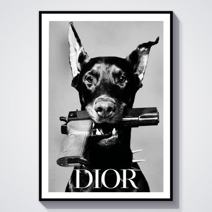 Flex Designs Poster Le Noir Dior Paris 5 x 7" Home Goods - Designer  Poster