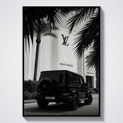 Flex Designs Poster Noir Louis G-Wagon 11 x 17" Home Goods - Designer  Poster