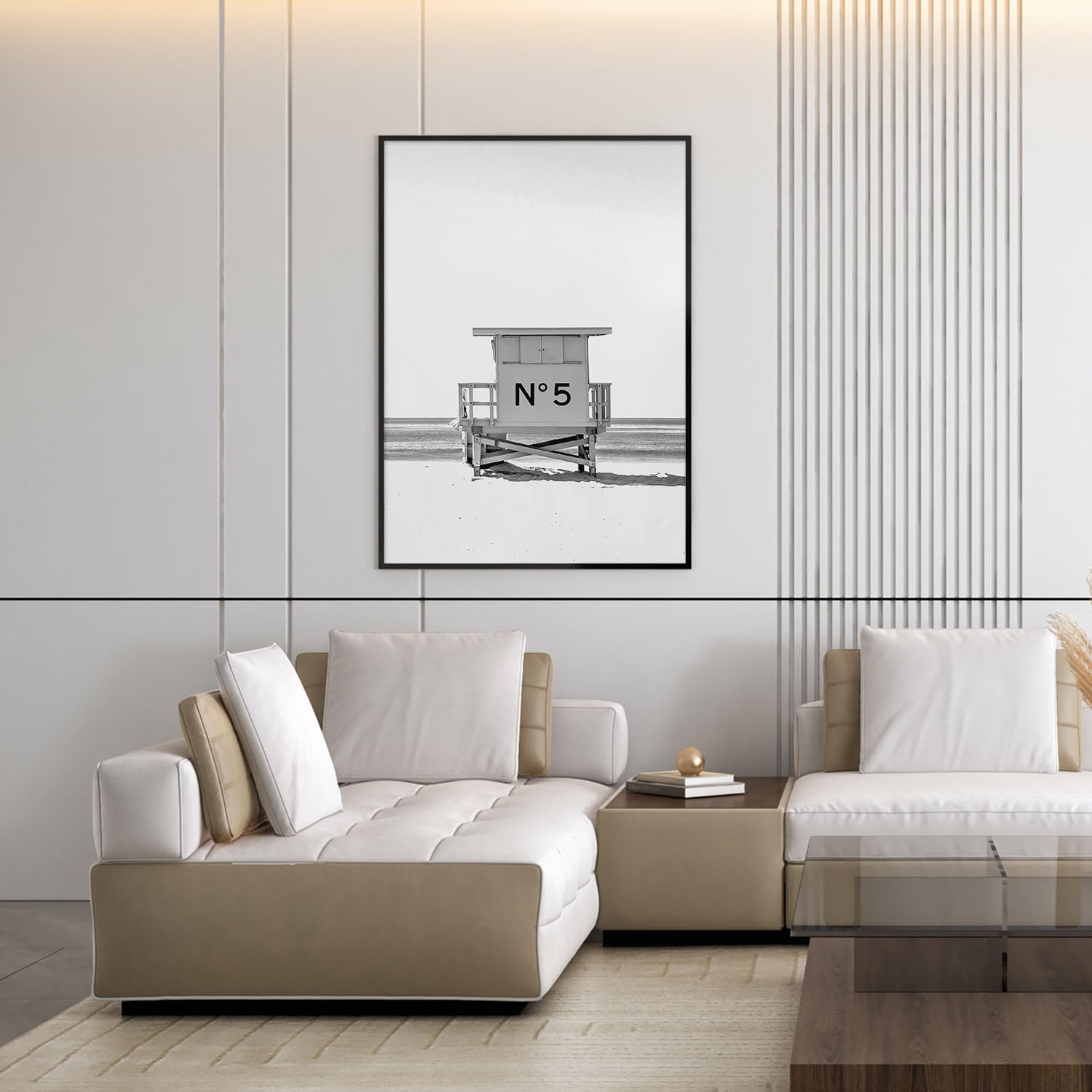 Flex Designs Poster Chanel Beach Day 11 x 17" Home Goods - Designer  Poster