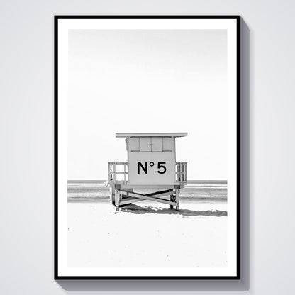 Flex Designs Poster Chanel Beach Day 5 x 7" Home Goods - Designer  Poster
