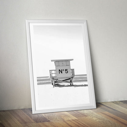 Flex Designs Poster Chanel Beach Day 5 x 7" Home Goods - Designer  Poster