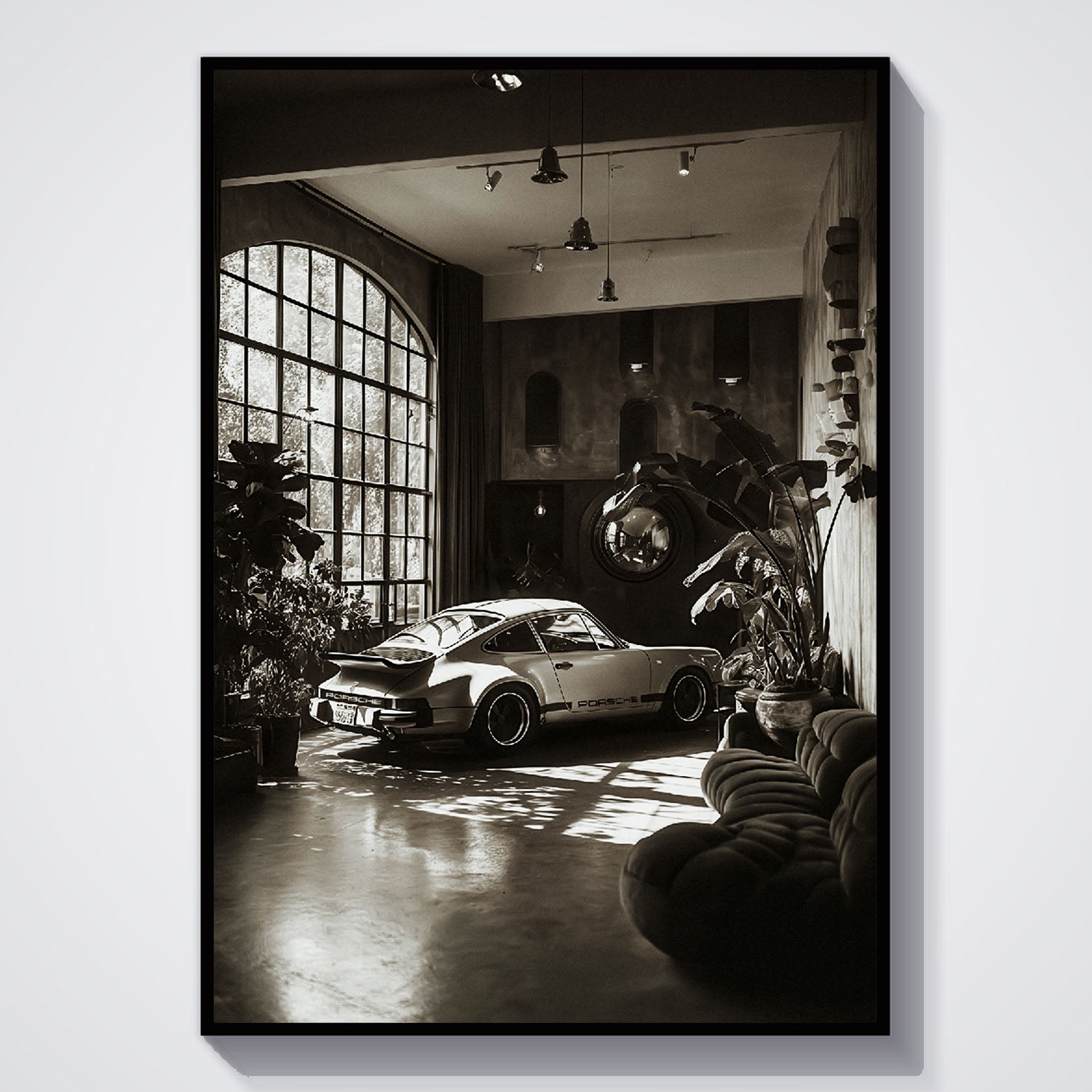 Flex Designs Poster Vintage Porsche 11 x 17" Home Goods - Sports  Poster