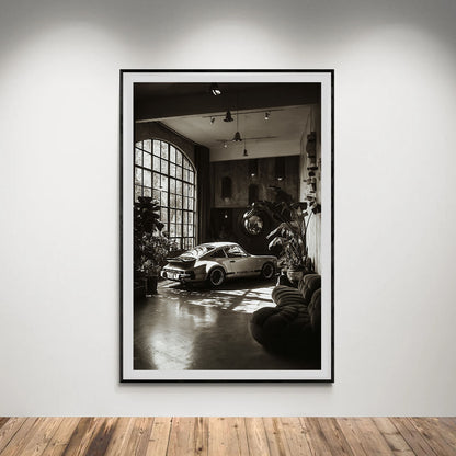 Flex Designs Poster Vintage Porsche 5 x 7" Home Goods - Sports  Poster