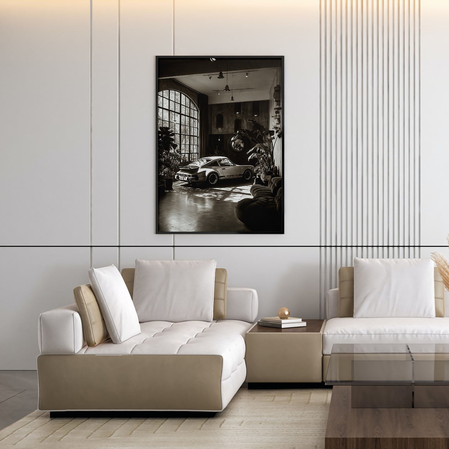 Flex Designs Poster Vintage Porsche 11 x 17" Home Goods - Sports  Poster